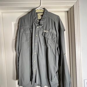 Dakota Grizzly Vented Outdoor Shirt Mens XXL Dark Grey